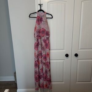 Jessica Howard Pink Floral Maxi Dress